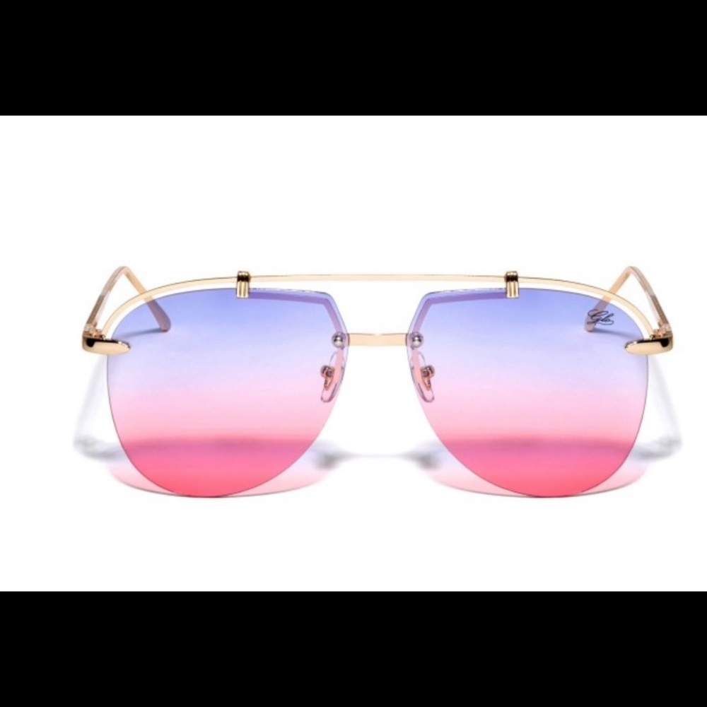 Glo rimless Aviators Sunglasses. - Picture 3 of 4
